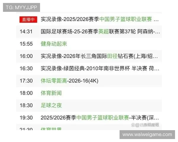 体育台cctv5直播赛事回放与精彩片段，满足用户随时回看体育比赛的需求